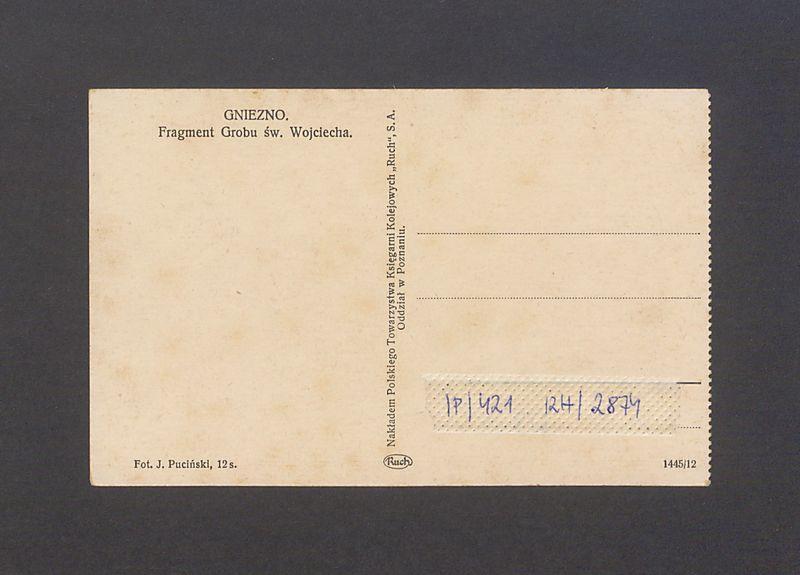 Fragment grobu św. Wojciecha w katedrze.