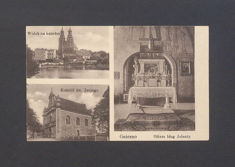 Gniezno. Katedra, kościół pw. św. Jerzego, ołtarz bł. Jolenty.