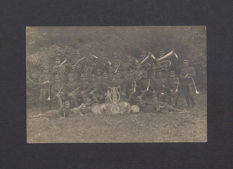 Orkiestra wojskowa 69 Pułku Piechoty w Biedrusku.