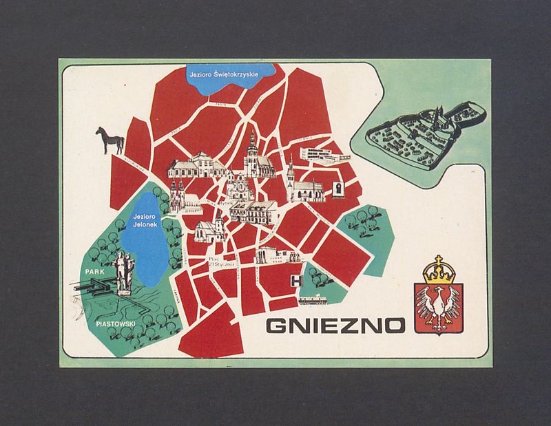 Plan miasta Gniezna.