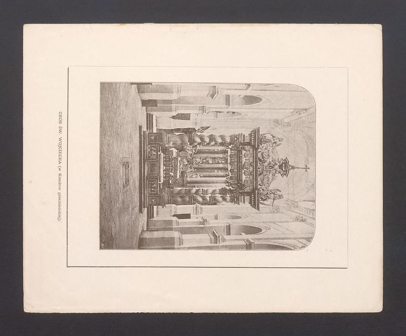 Konfesja św. Wojciecha, ilustracja umieszczona w publikacji E. Raczyńskiego, Wspomnienia z Wielkopolski.