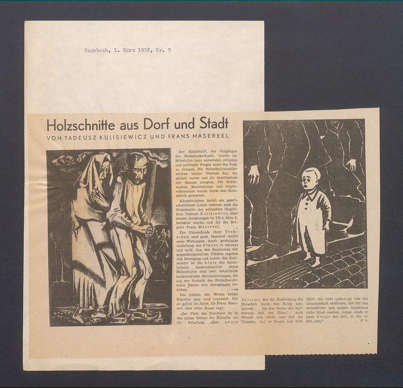 Holzschnitte aus Dorf und Stadt von Tadeusz Kulisiewicz und Frans Masereel