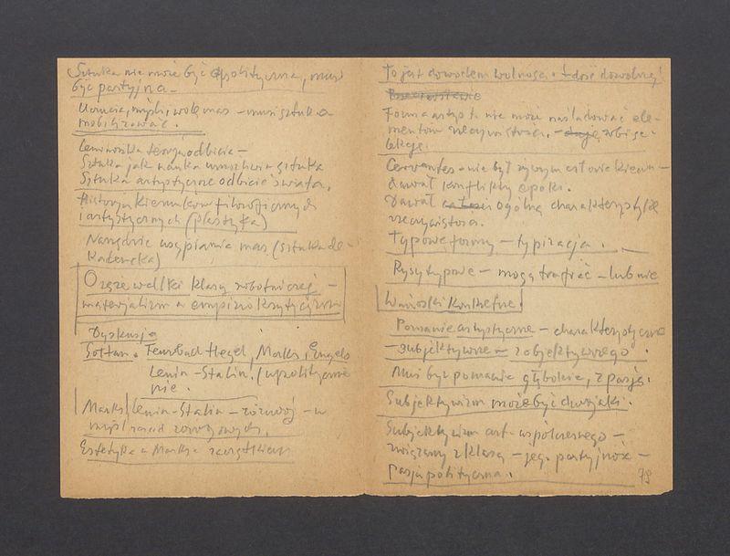 Sztuka nie może być apolityczna, musi być partyjna [...]