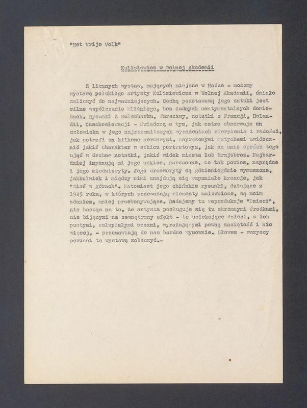 Recenzja. Kulisiewicz w Wolnej Akademii