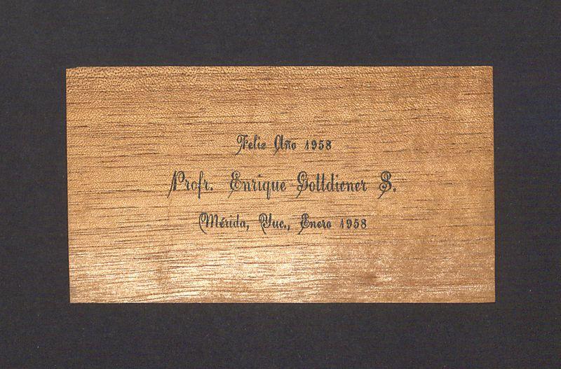 Wizytówka, Profr. Enrique Gottdiener