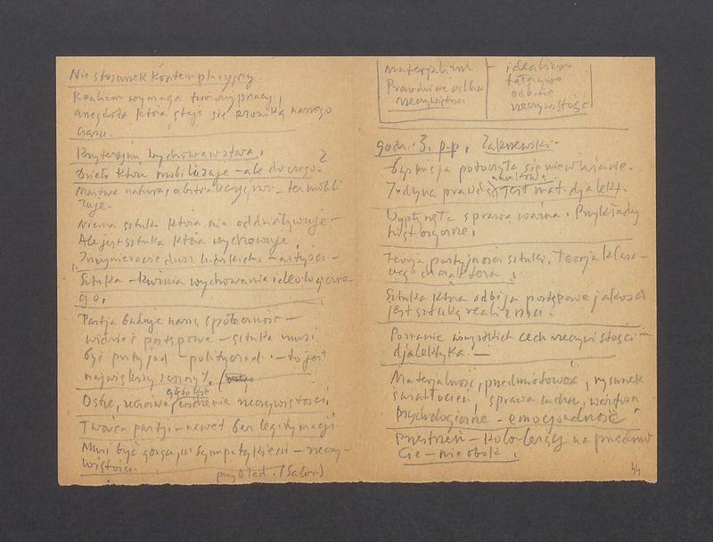 Nie stosunek kontemplacyjny [...]