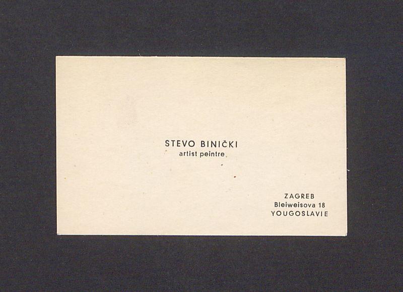 Wizytówka, Stevo Binicki