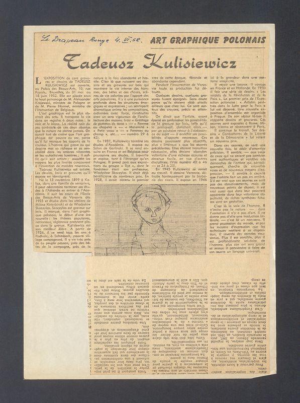 Recenzja. Art graphique polonais. Tadeusz Kulisiewicz