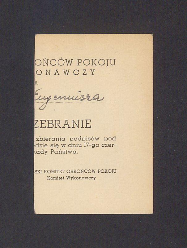 Wizytówka, M. Schneider