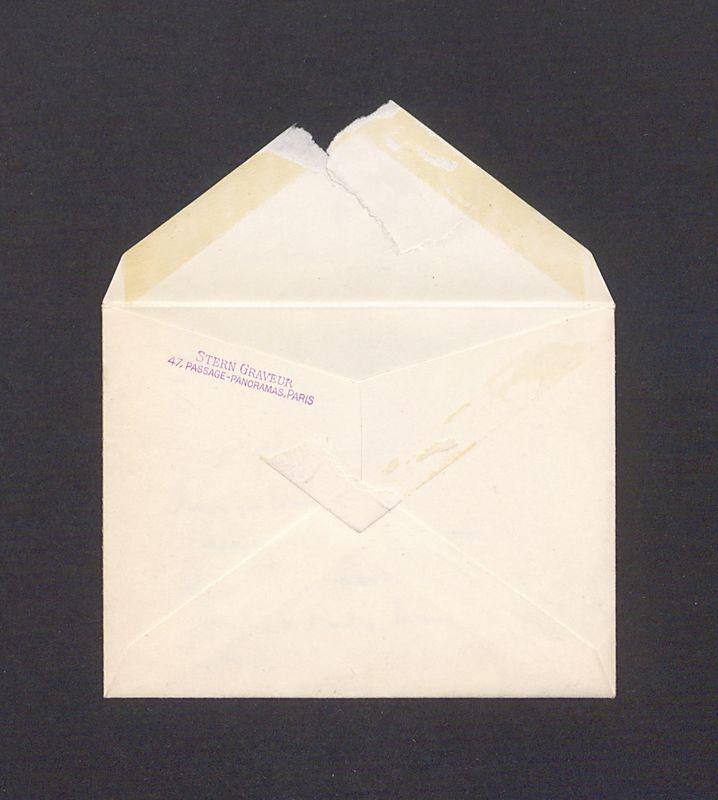 Koperta, nad. Stern Graveur