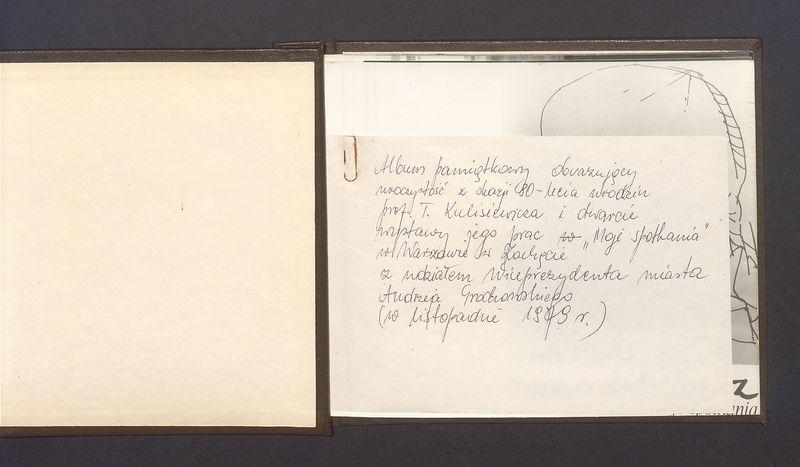 Album pamiątkowy z obrazujący uroczystość z okazji 80-lecia urodzin T. Kulisiewicza, cz. 1