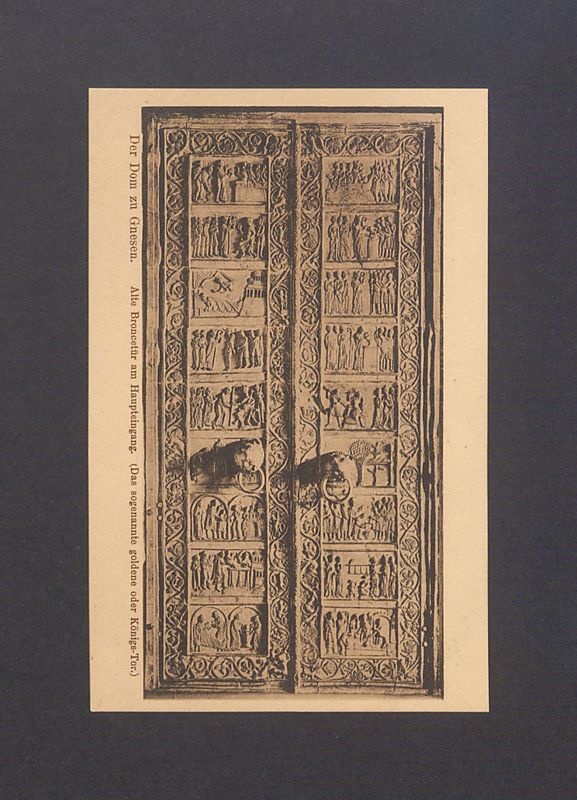 Drzwi brązowe w katedrze gnieźnieńskiej.