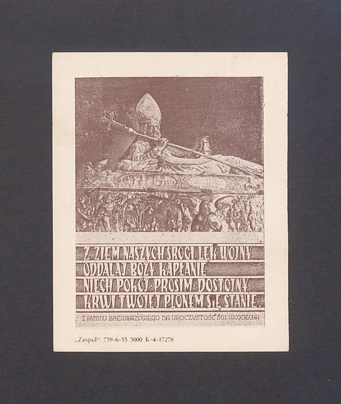 Fragment trumienki św. Wojciecha z katedry gnieźnieńskiej.