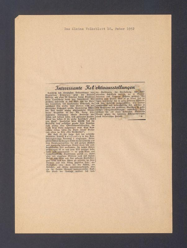 Interessante Kollektivausstellungen