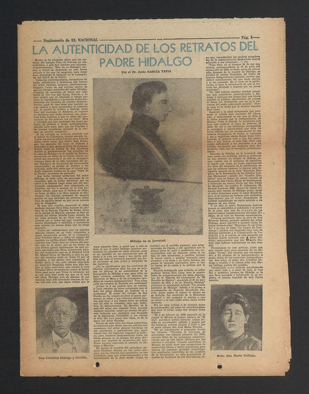 La autenticidad de los retratos del padre Hidalgo