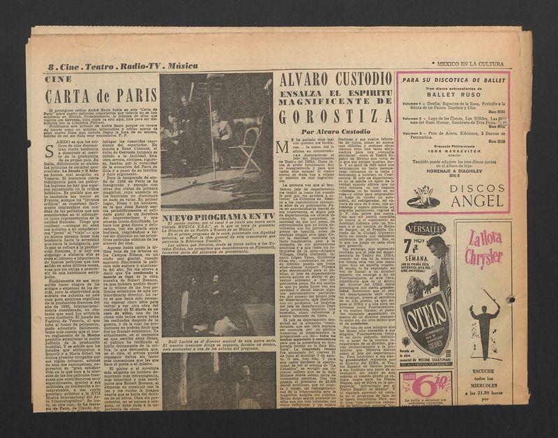 Cine. Carta de Paris