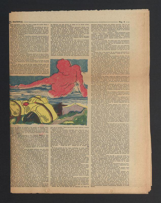 (...) gesto inmutable y seco; les miro a todos de arriba [...]