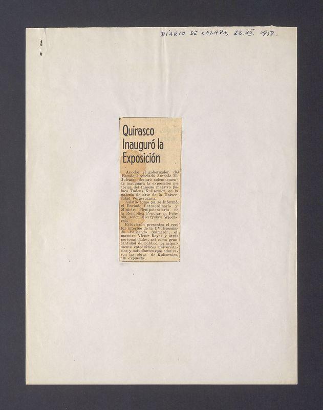 Quirasco Inauguro la Exposicion