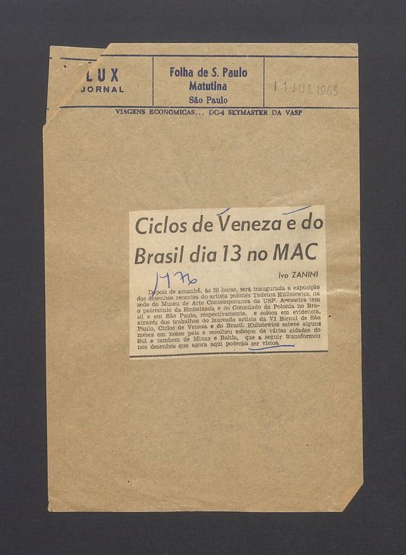 Ciclos de Veneza e do Brasil [...]