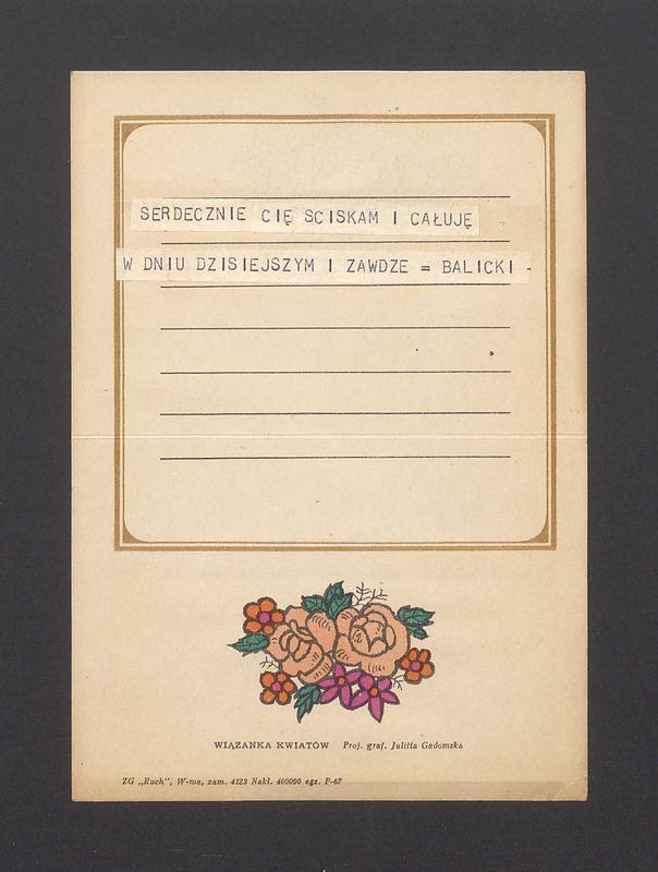 Telegram. Serdecznie cię ściskam i całuję [...]