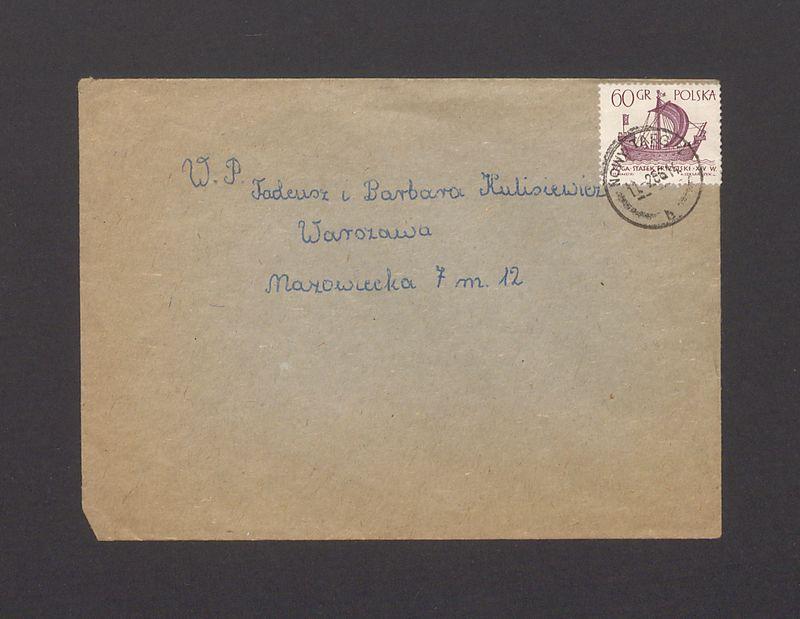 Koperta, nad. Kaliszewska Maria