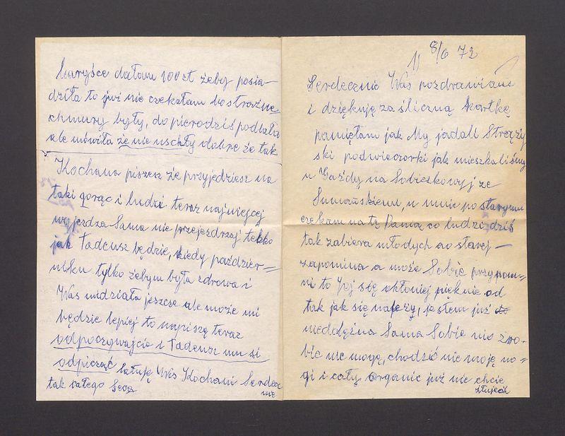 Serdecznie Was pozdrawiam i dziękuję za śliczną kartkę [...]