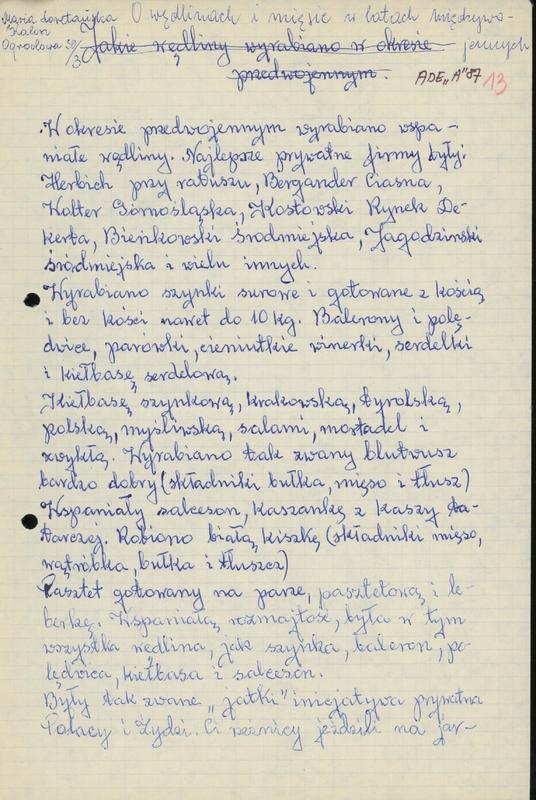 O wędlinach i mięsie w latach międzywojennych
