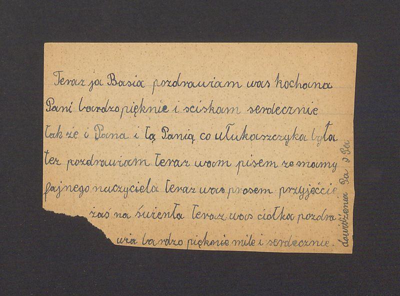 Teraz ja Basia, pozdrawiam was kochana Pani [...]