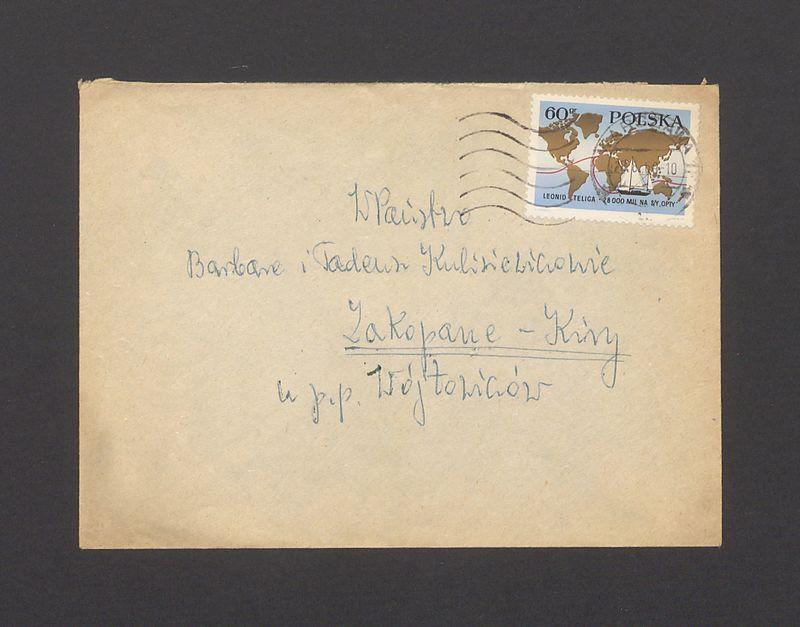 Koperta, nad. B. i S. Sandlerowie