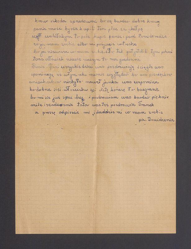 Kochani nasi Panie i Pani kartkę od was otrzymałam [...]