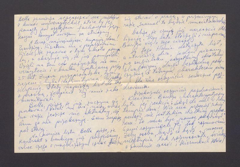 Kochani! Piszę do Was znowu, gdyż otrzymałem list od Sanków [...]