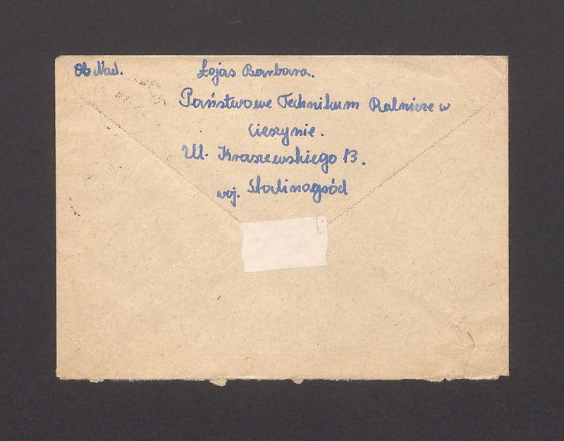 Koperta, nad. Łojas Barbara