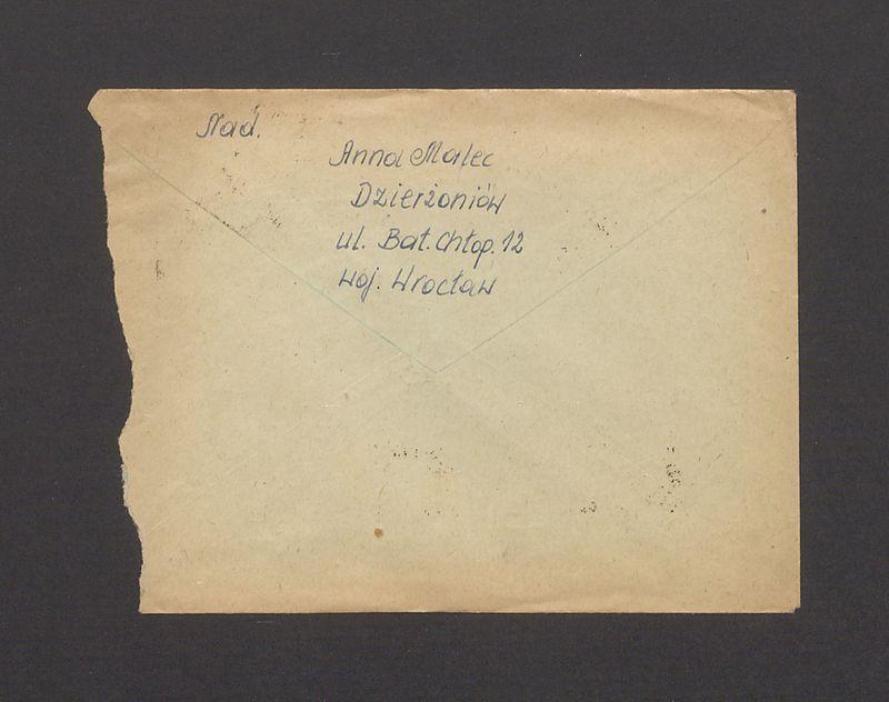 Koperta, nad. Anna Malec