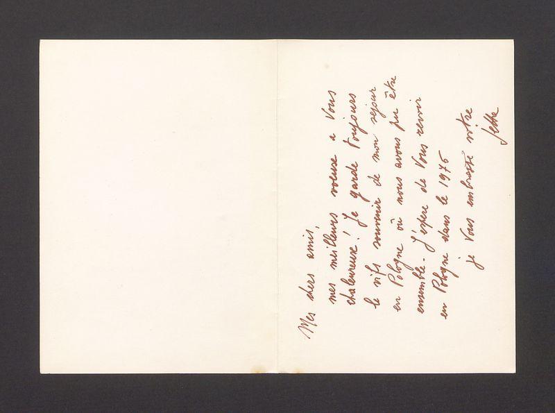 Kartka z Francji z życzeniami świątecznymi