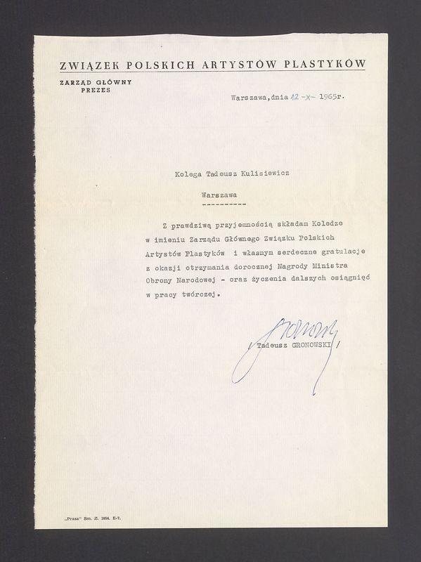 Z prawdziwą przyjemnością składam Koledze [...]