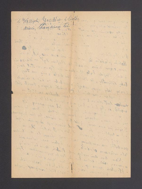 Kochane Dzieci. Dziękuję za kartkę i przepraszam że tak długo nie odpisywałam [...]