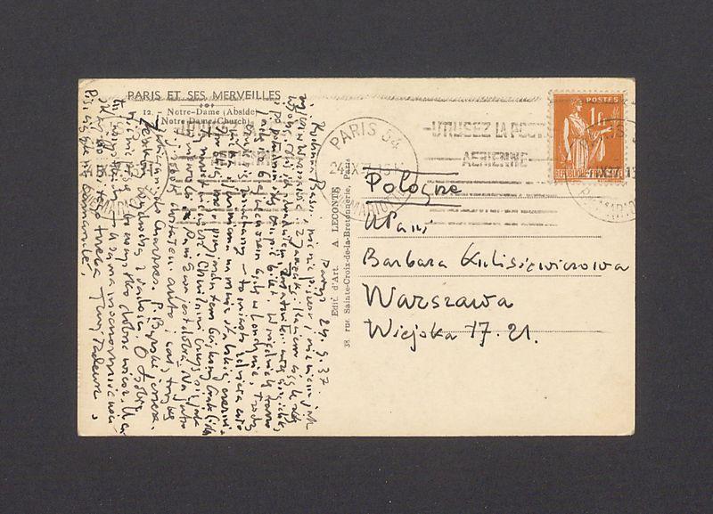 Kochana Basiu, nic nie piszesz i nie wiem jak żyjesz [...]