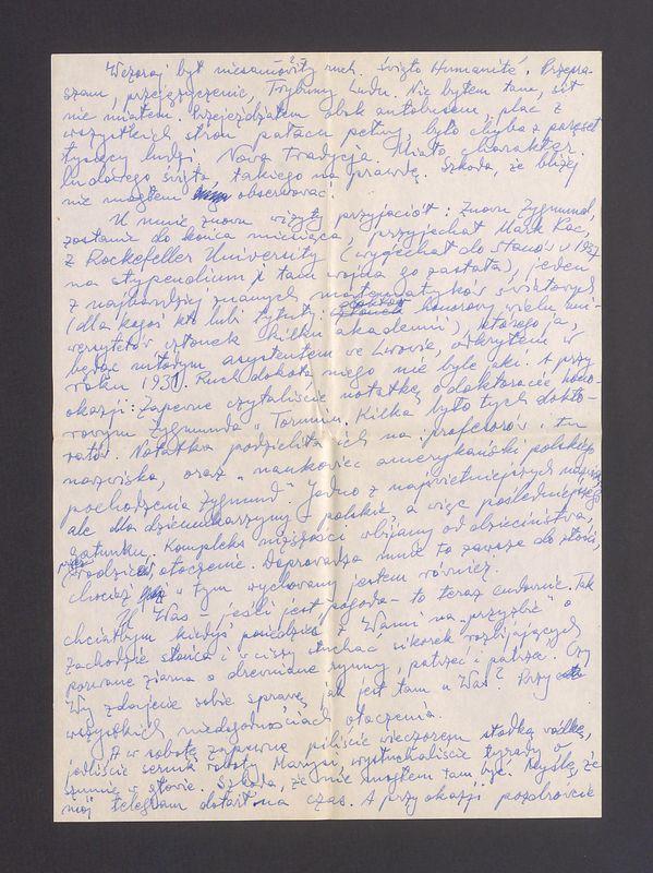 Kochani! Jaką przyjemność sprawiliście mi swą kartką, pamięcią o mnie [...]