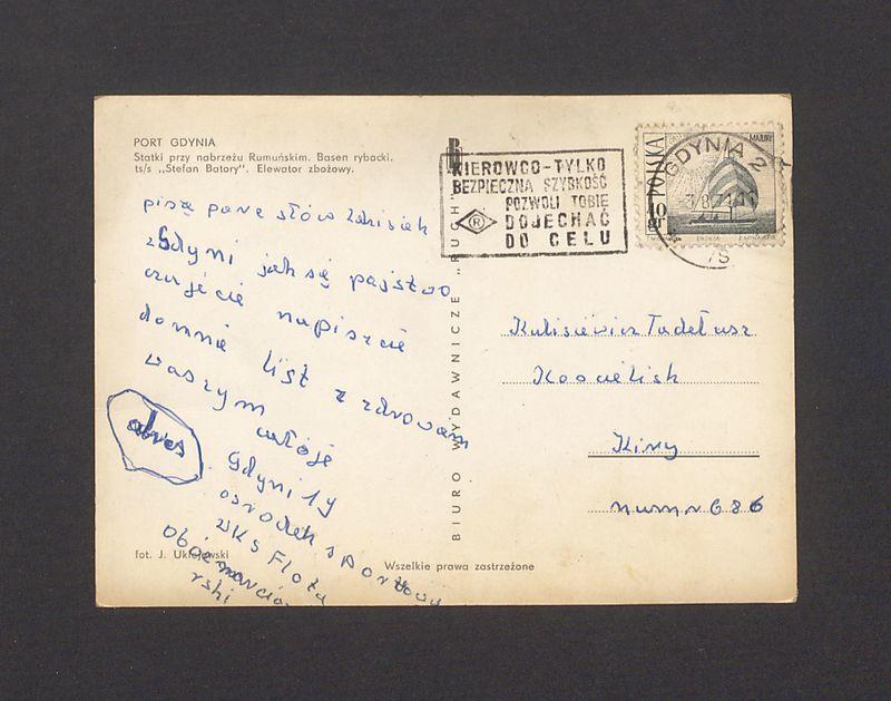 Piszę parę słów Zdzisiek z Gdyni [...]