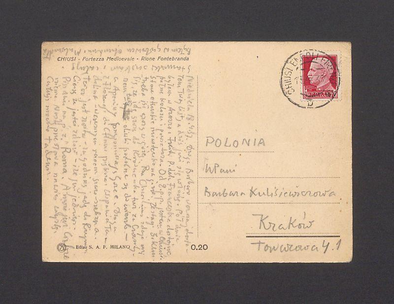 Droga Barbaro wczoraj dostałem Twój list [...]