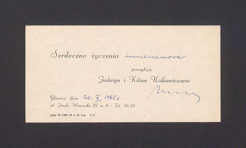 Serdeczne życzenia imieninowe [...]