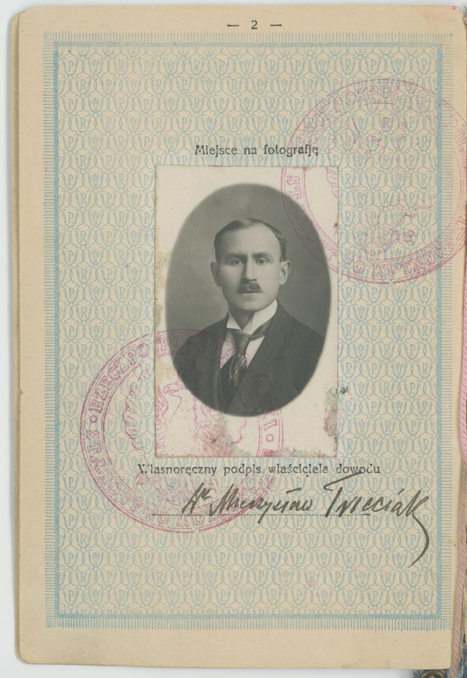 Dowód osobisty Mieczysława Trzeciaka