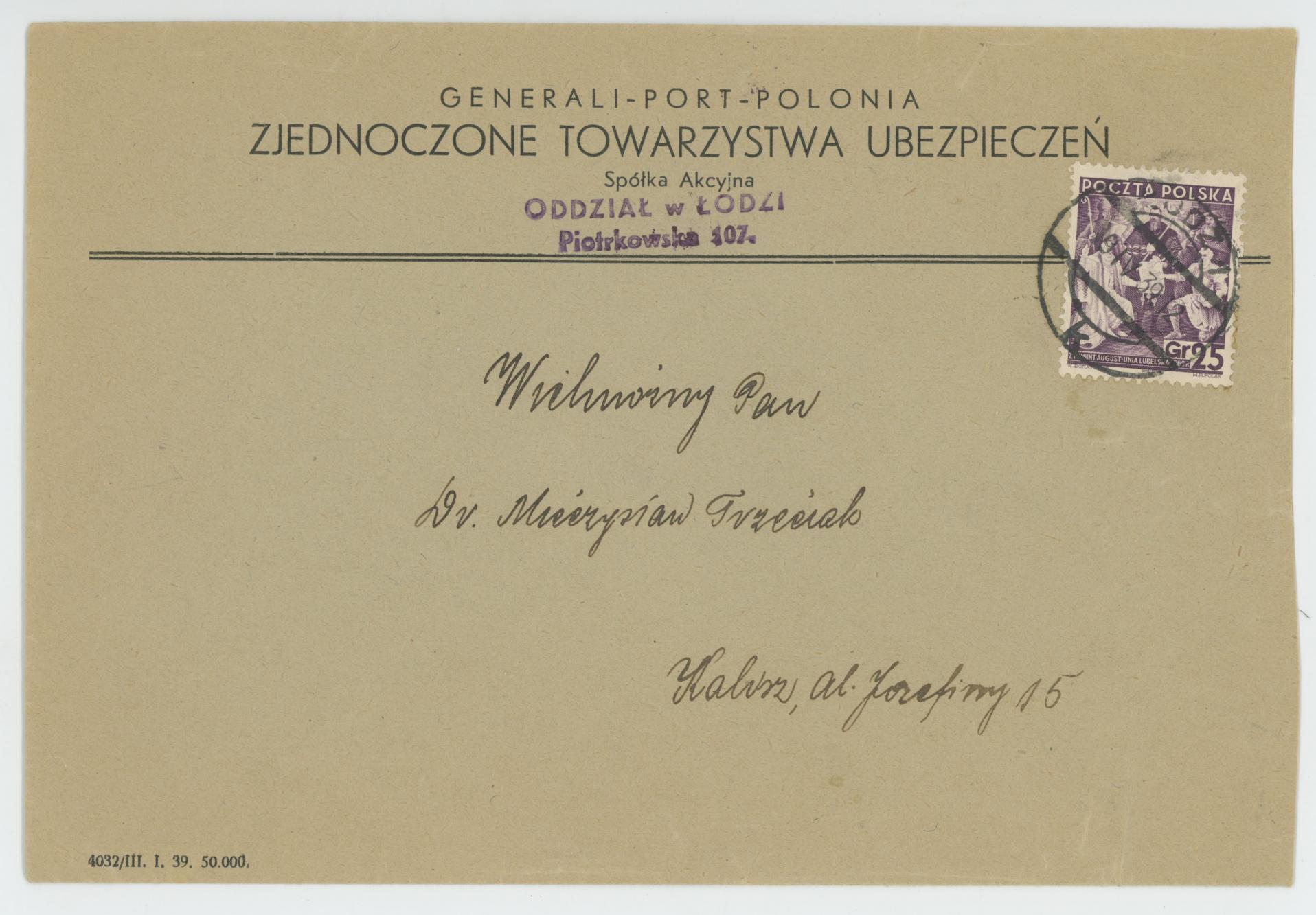 Koperta Generali-Port-Polonia