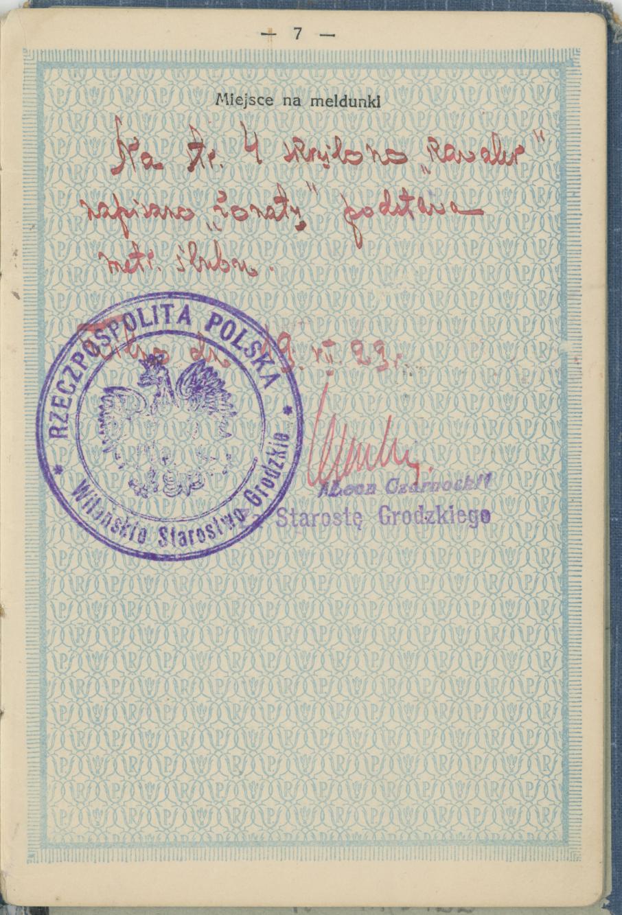 Dowód osobisty Mieczysława Trzeciaka