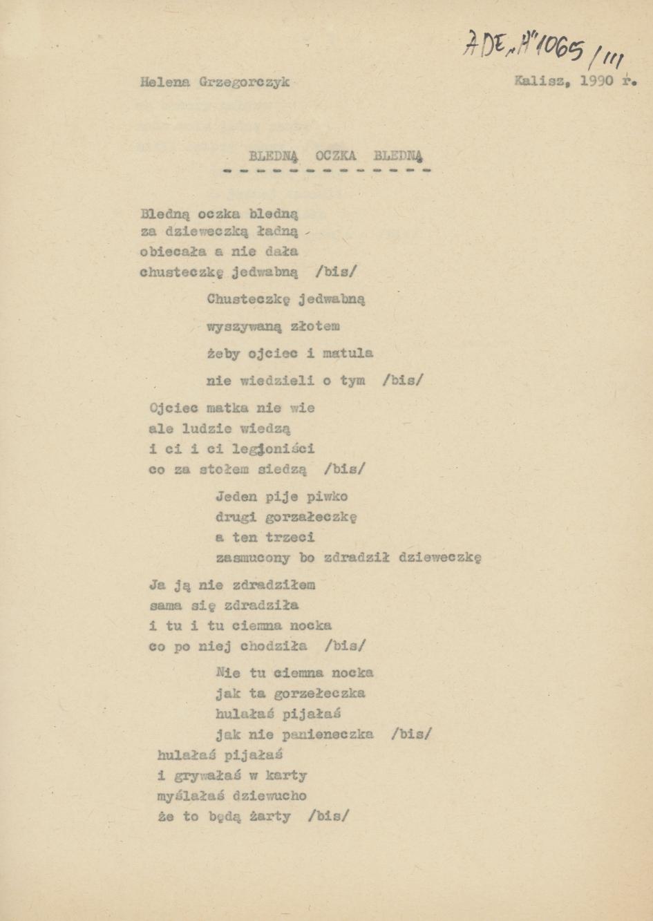 Bledną oczka bledną