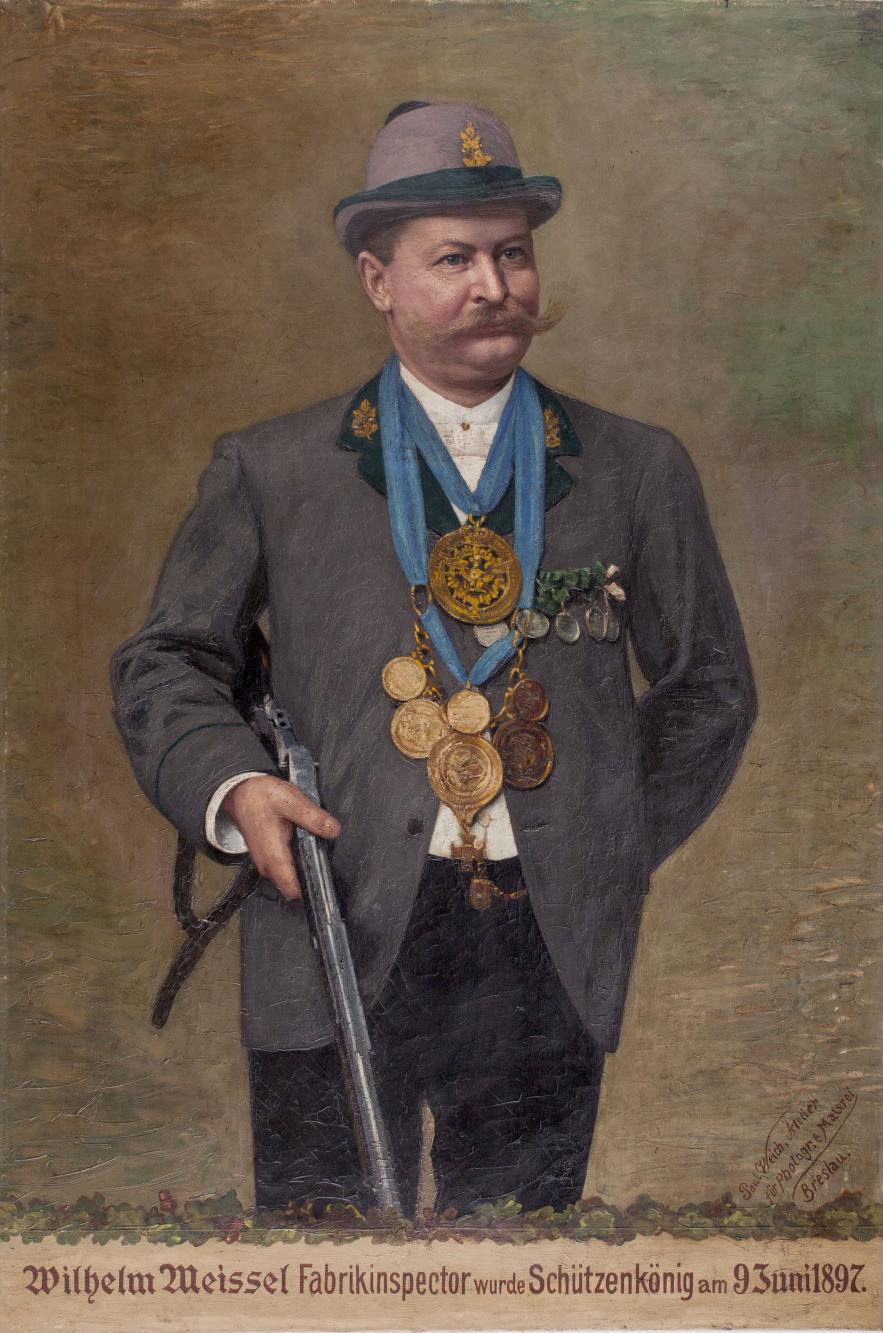 Portret króla kurkowego Wilhelma Meissela