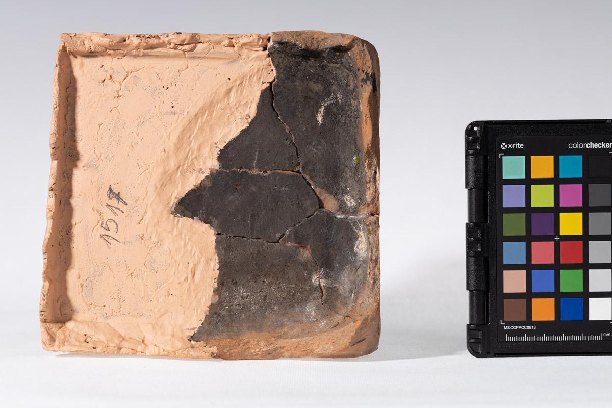 Kafel z wyobrażeniem dwóch muzyków