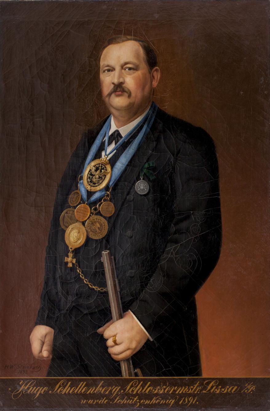 Portret króla kurkowego Hugo Schellenberga