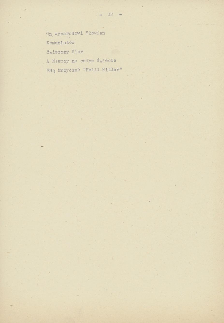 Okres okupacji hitlerowskiej