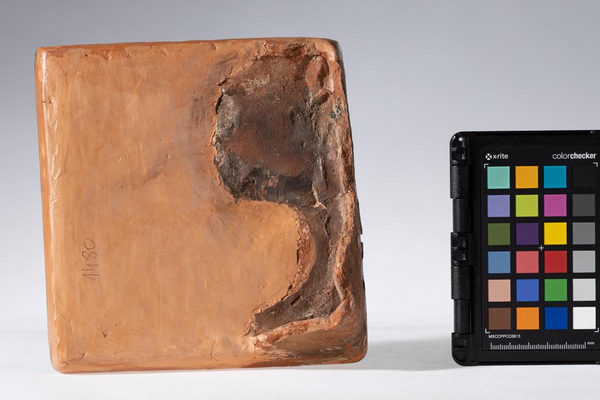 Kafel z motywem czterech kasetonów